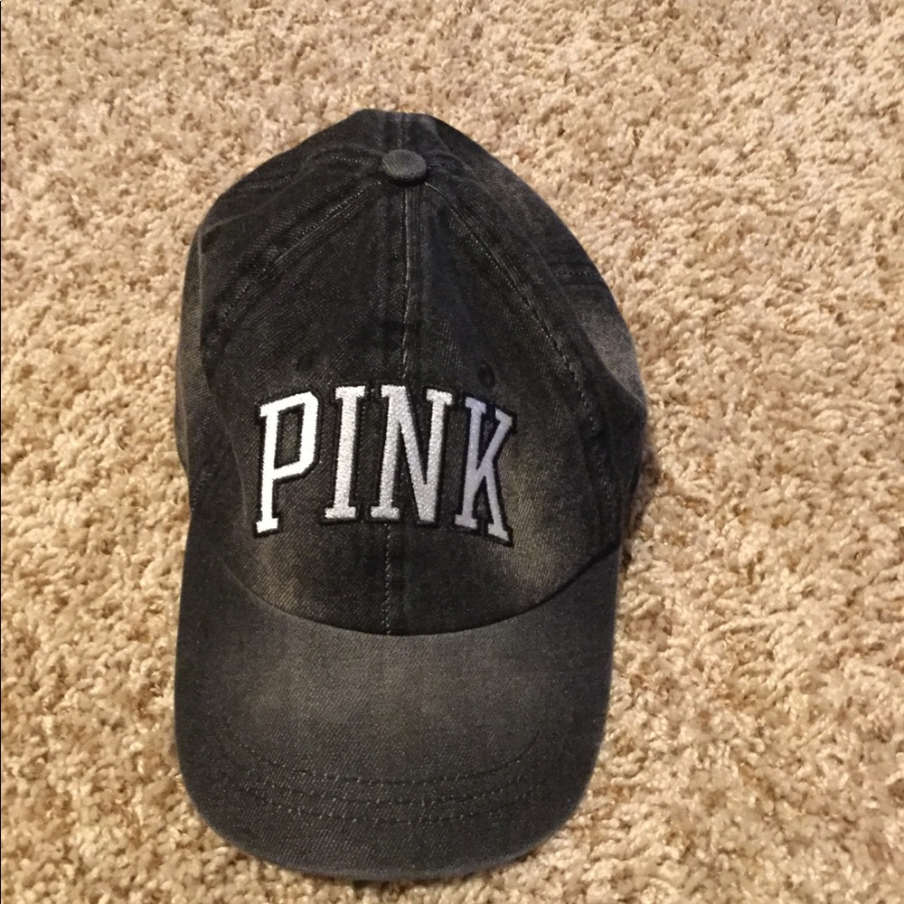 Vs pink dark gray “dad” style baseball hat